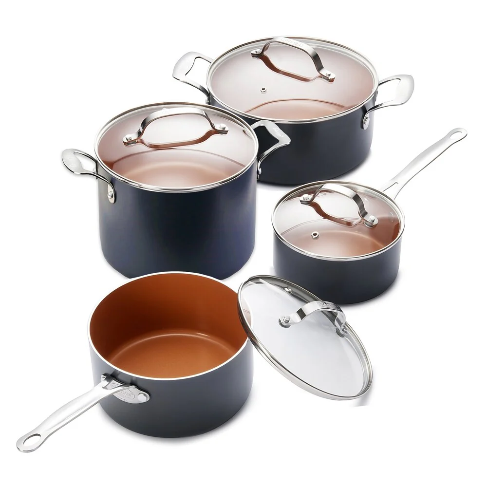 Gotham Steel 8 Piece Sauce Pot Cookware Set