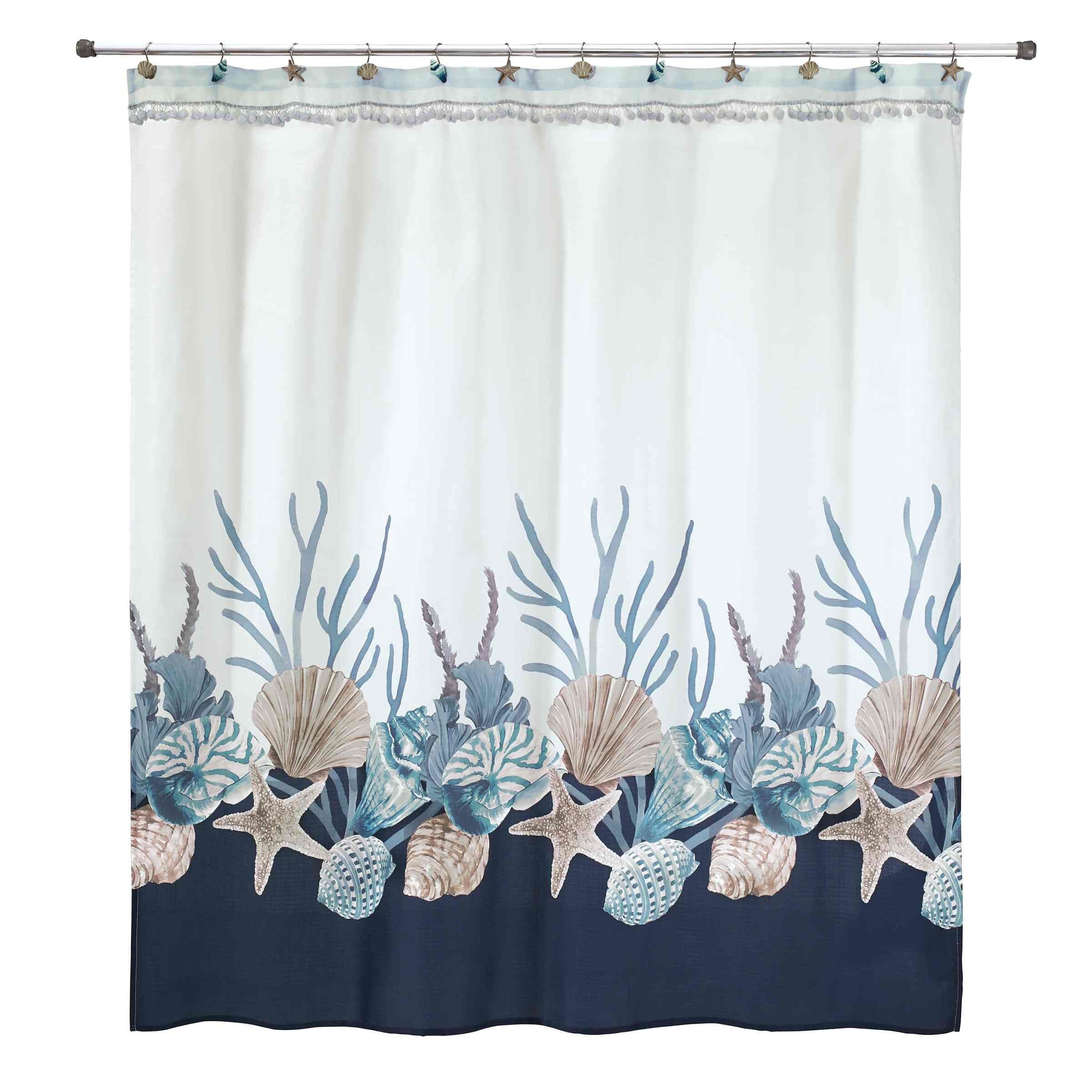 Avanti Linens Blue Lagoon Shower Curtain