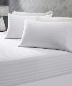 EnvioHome Premium Cotton Damask Stripe Super Soft Breathable Pillowcase