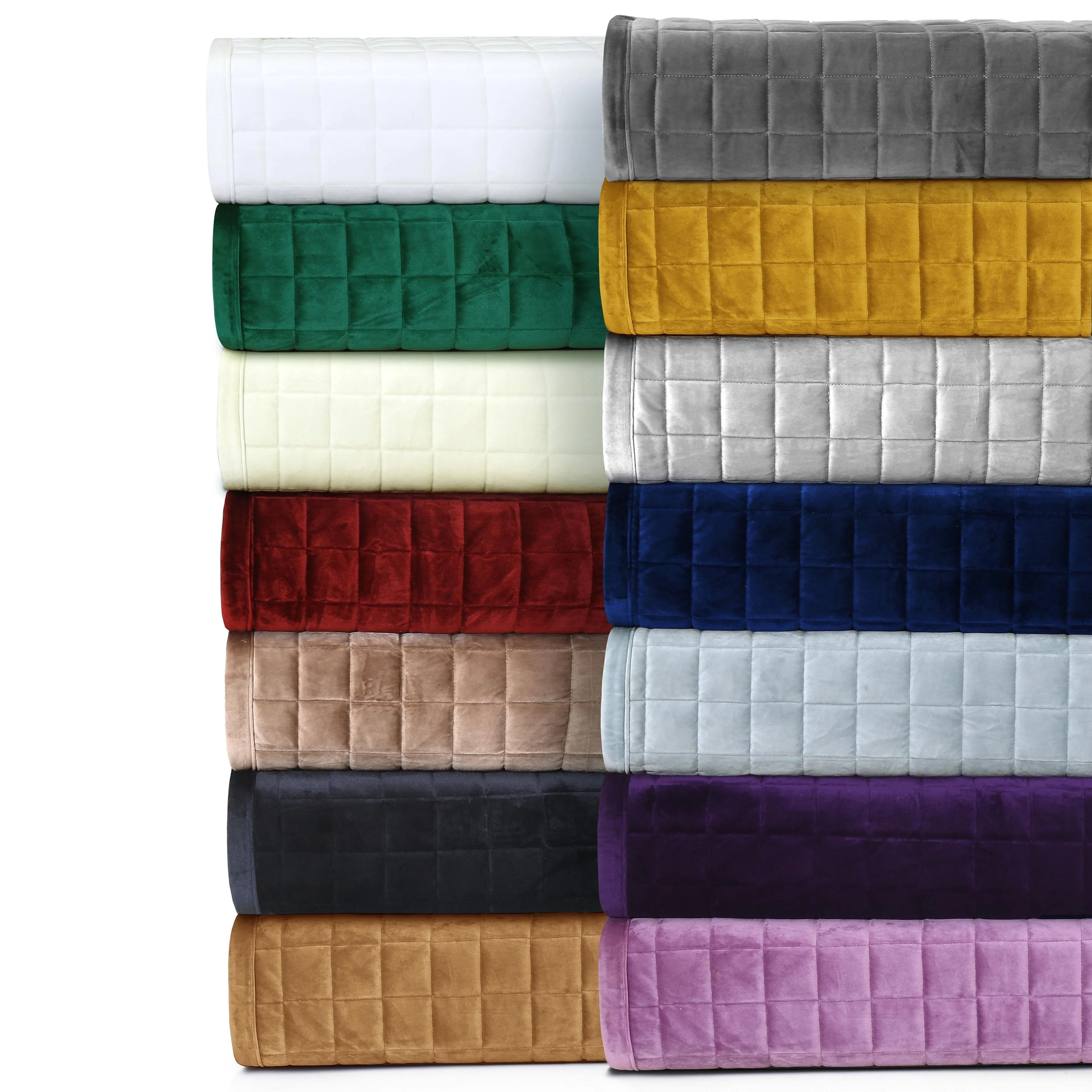 Florence Velvet Oversized Solid Quilt Set