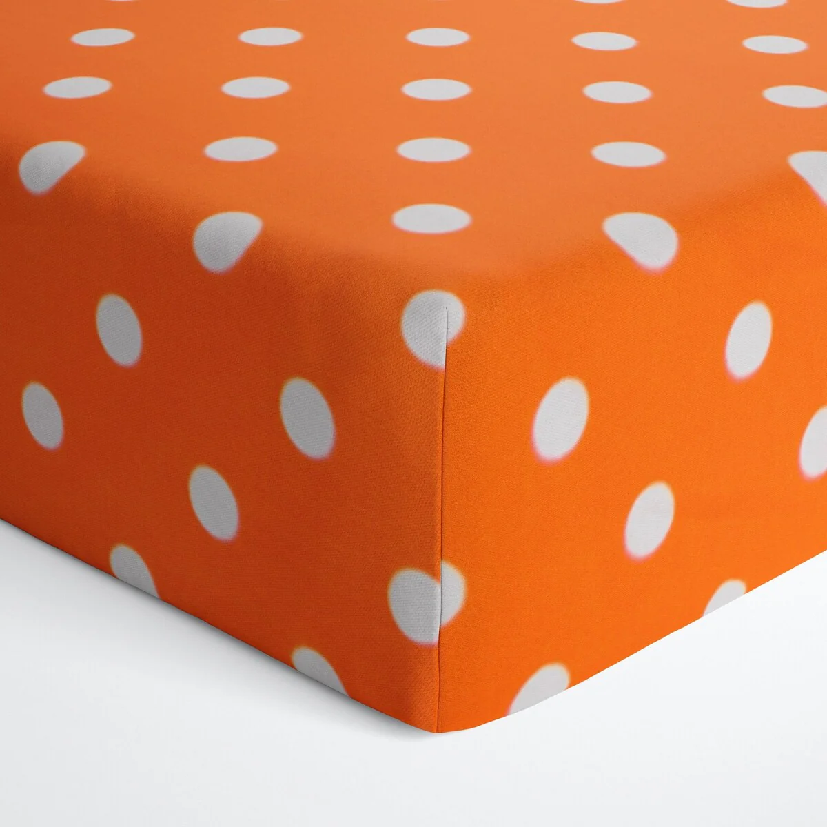 Glenna Jean Orange Dot Fitted Crib Sheet