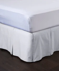 Detachable Bedskirt - Easy on/Easy Off Pleated Bed Skirt - Blissford