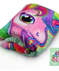 Bell and Howell Kids Unicorn Weighted Blanket 7lb with Glass Bead Fill