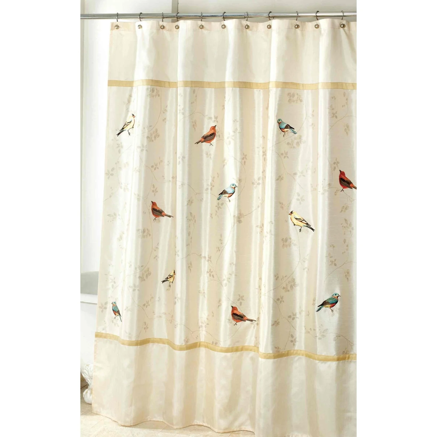 Avanti Linens Gilded Birds Shower Curtain