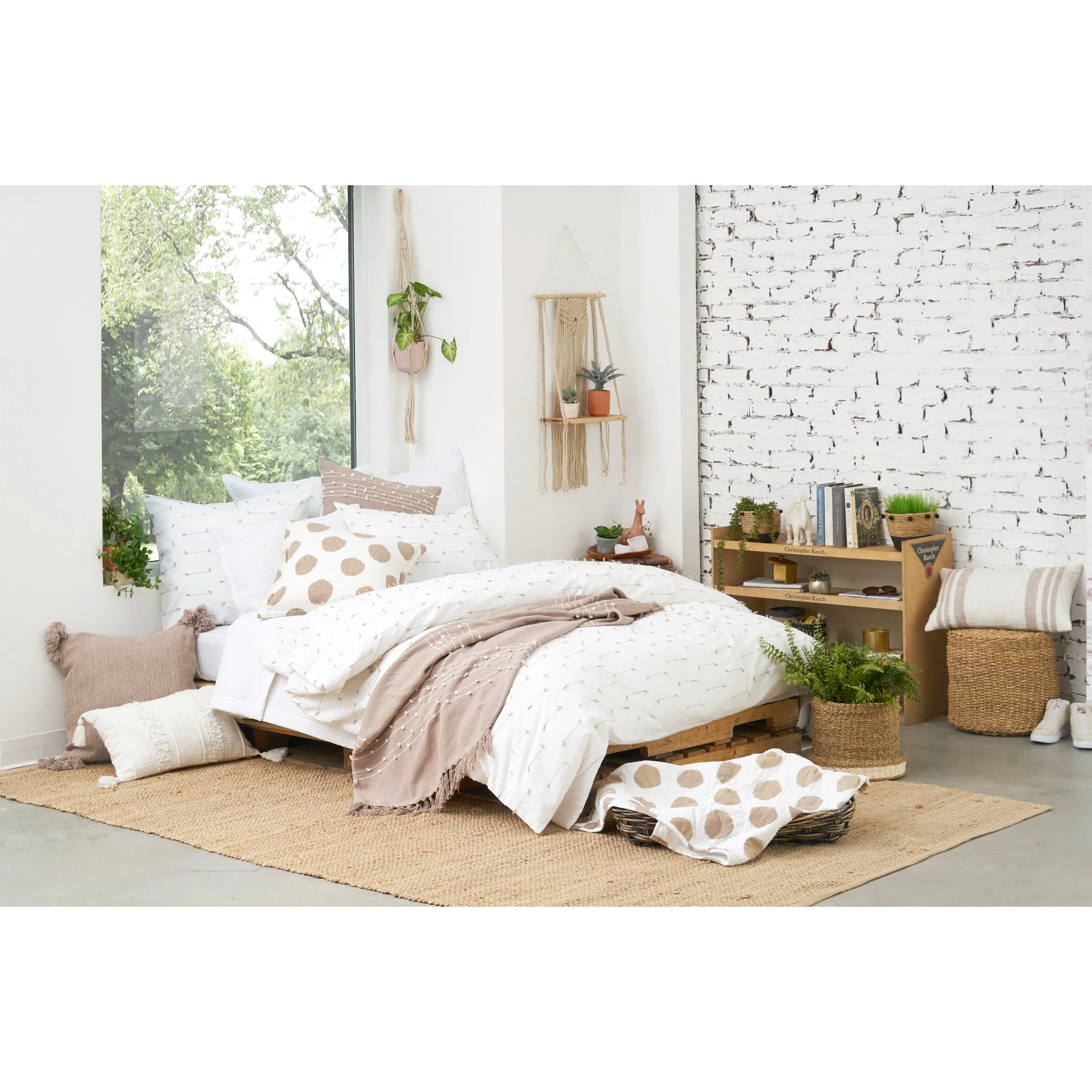 26" x 26" Mel Dune Cotton Euro Sham - Machine Washable