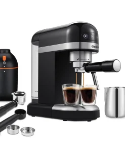 Espresso Machine 20 Bar Pump Pressure 350W High Performance - 12.9 X 5.3 X 12.6 inchs(LXWXH)