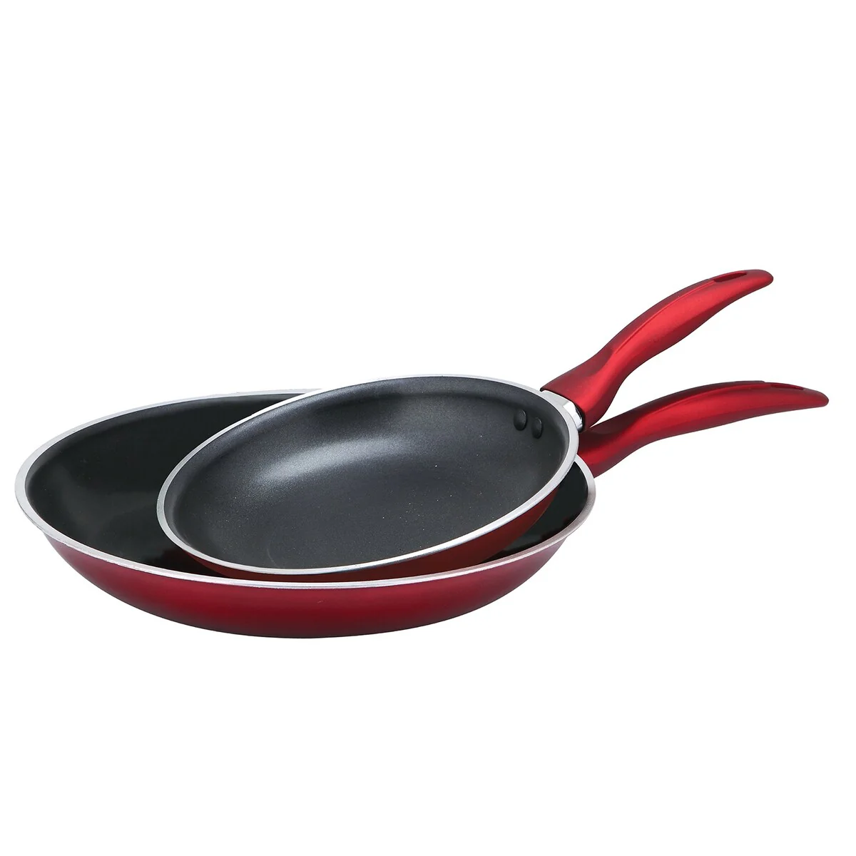 Brentwood Cookware 2-Piece Set (No Lid) (22/28)-Red