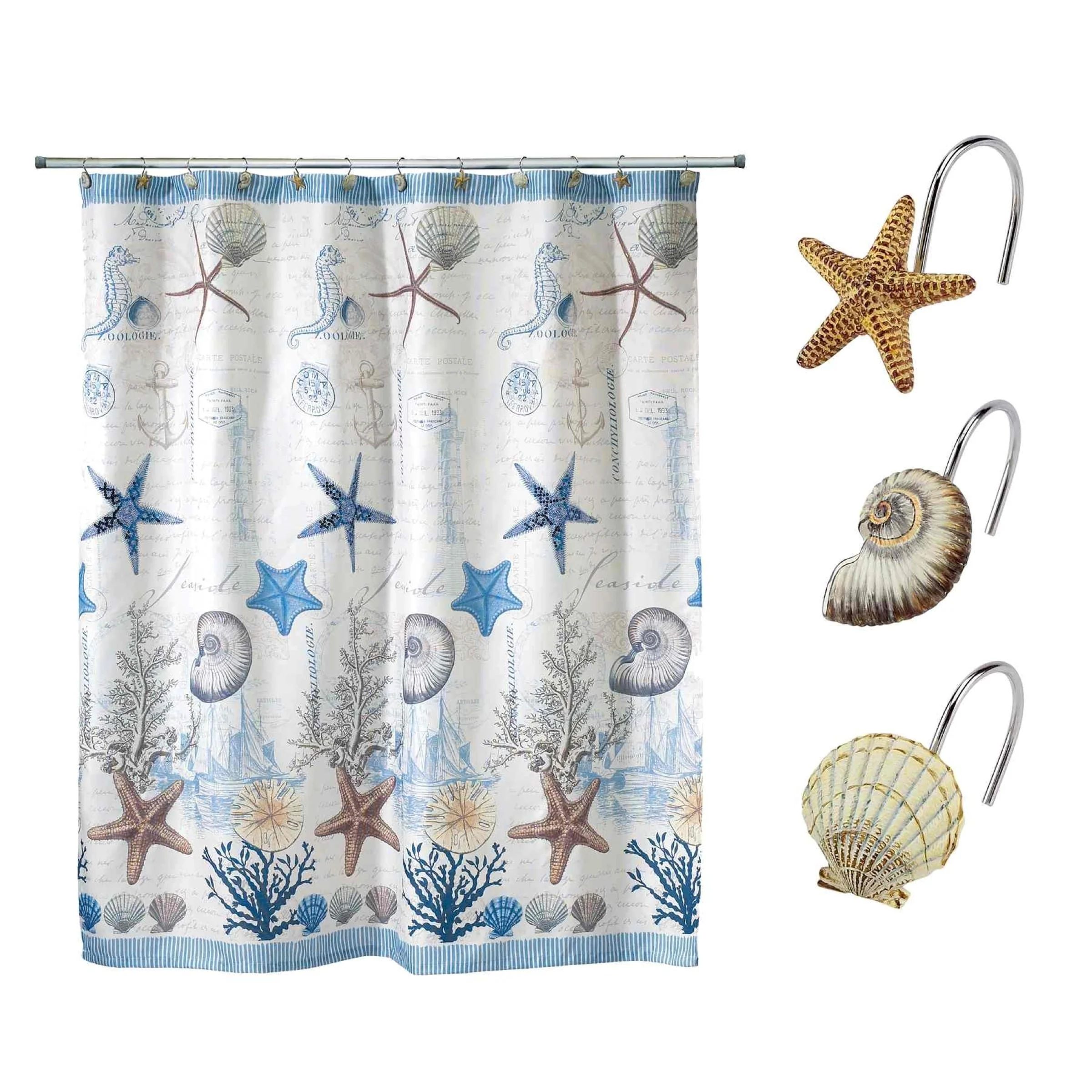 Avanti Linens Antigua Shower Curtain & Hook Set