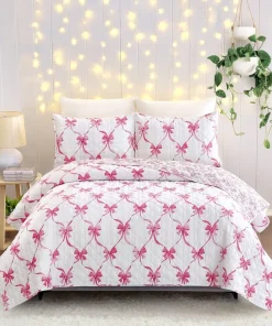 Abigail Bow Reversible Quilt Set