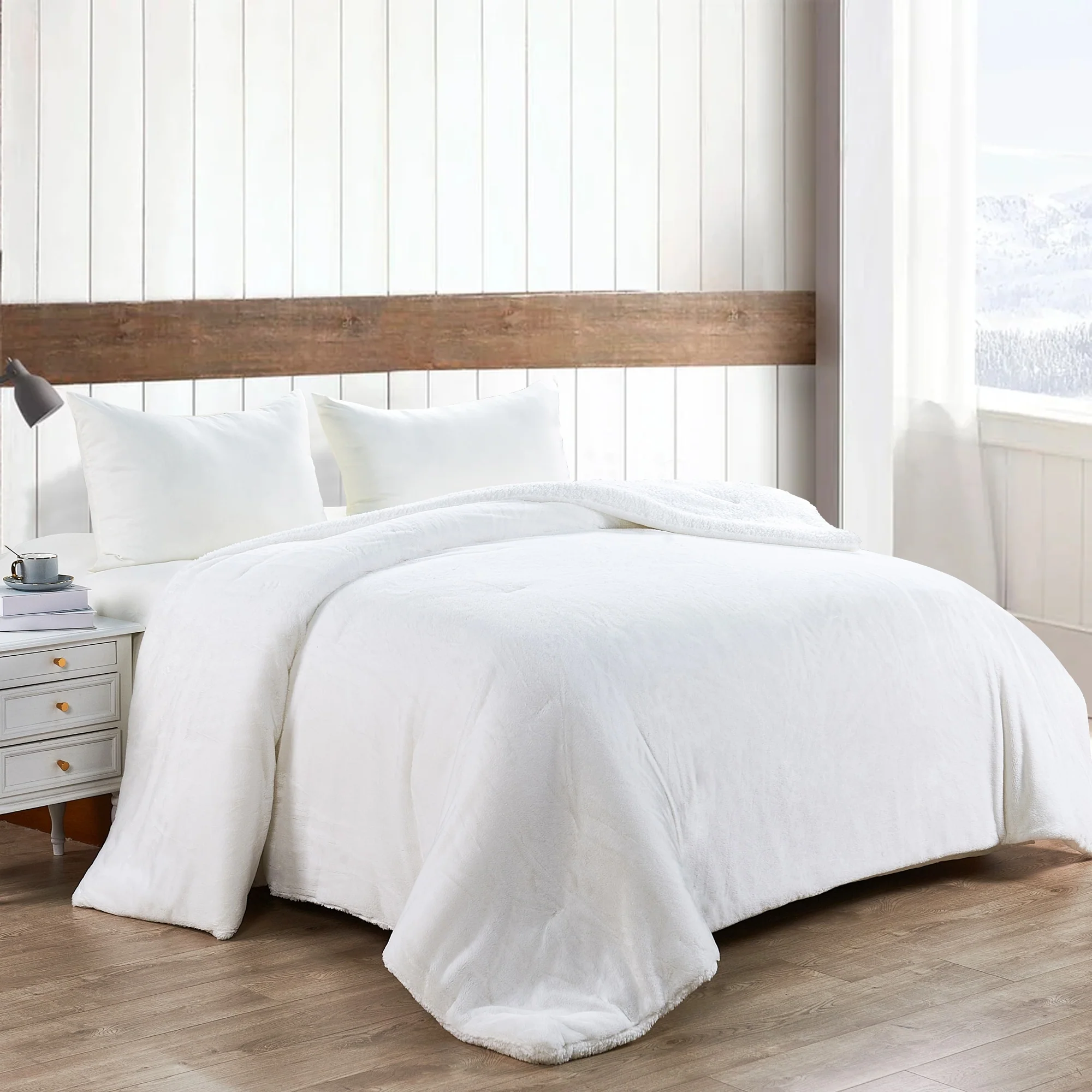 Home Soft Things Solid FauxFur Sherpa Bed blanket