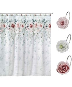 Avanti Linens Spring Garden Shower Curtain & Hook Set