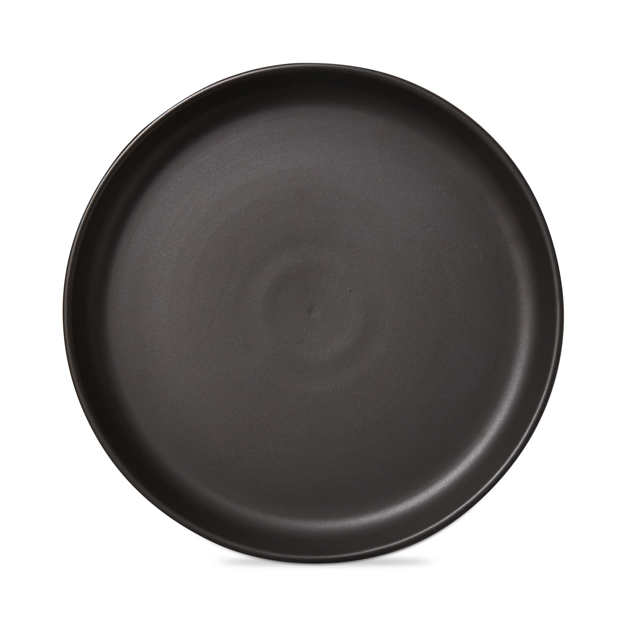Logan Salad Plate Stoneware Dishwasher Safe Black, 9.5. inch.