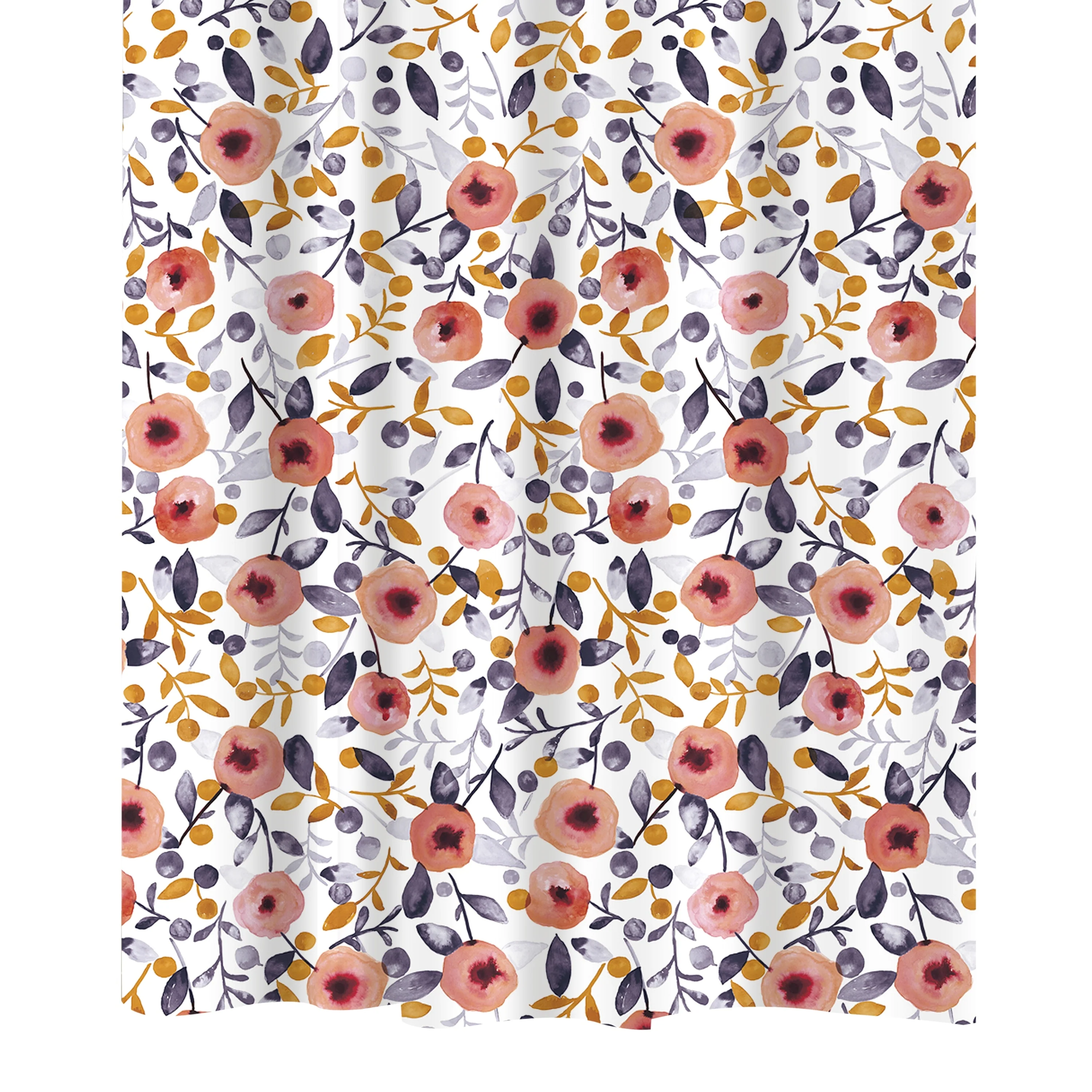 Bath Bliss Shower Curtain Floral Design