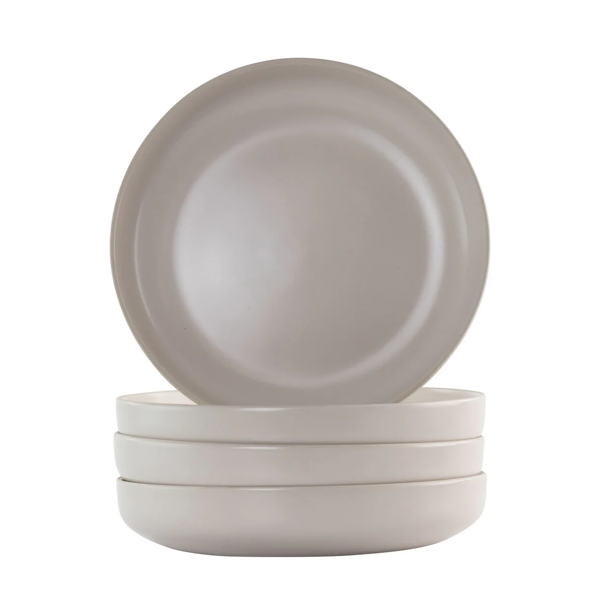 Artisanal Kitchen Supply Edge 4 Pc Stoneware 9.5 Inch Dinner Bowl Set