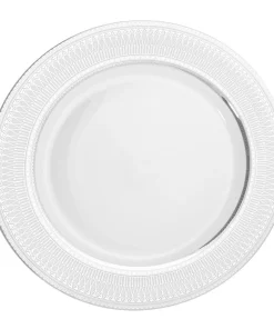 10 Strawberry Street Iriana Silver Salad/Dessert Plate Set of 6