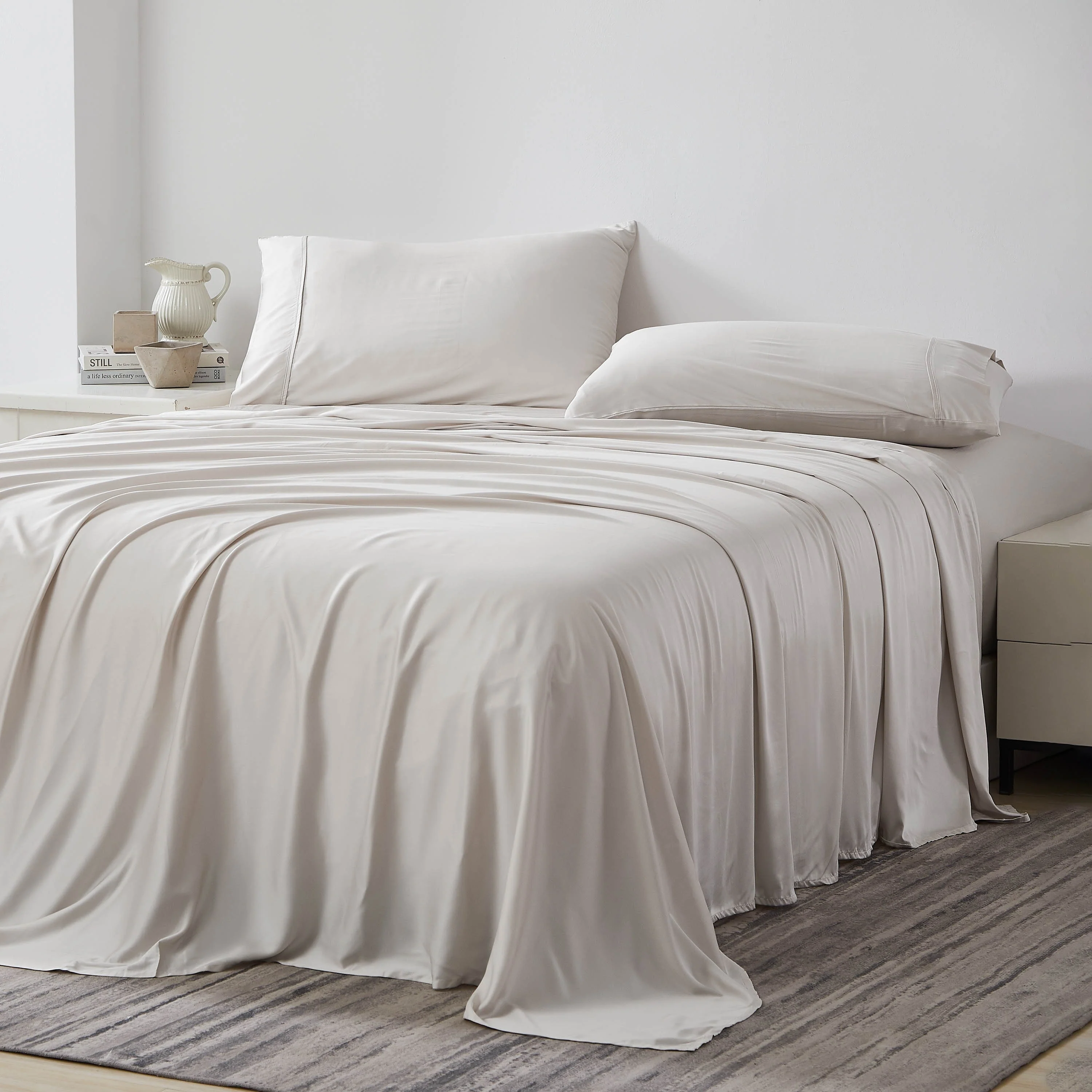 500 Thread-Count Tencel 21 inch Extra Deep Pocket Bedsheet Sets