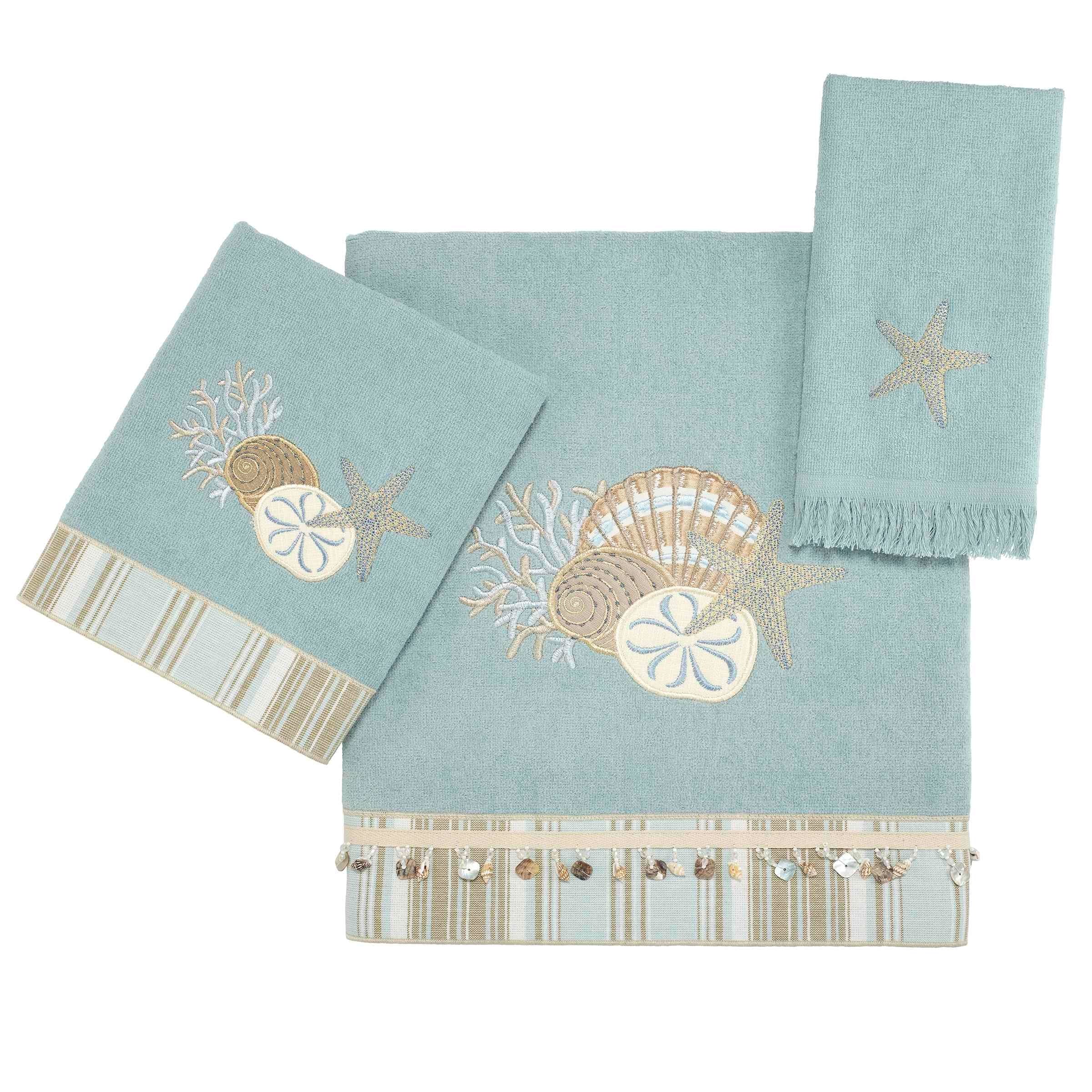 Avanti Linens By the Sea 3-Piece Towel Set - Towel 3pc Set - B/H/FT