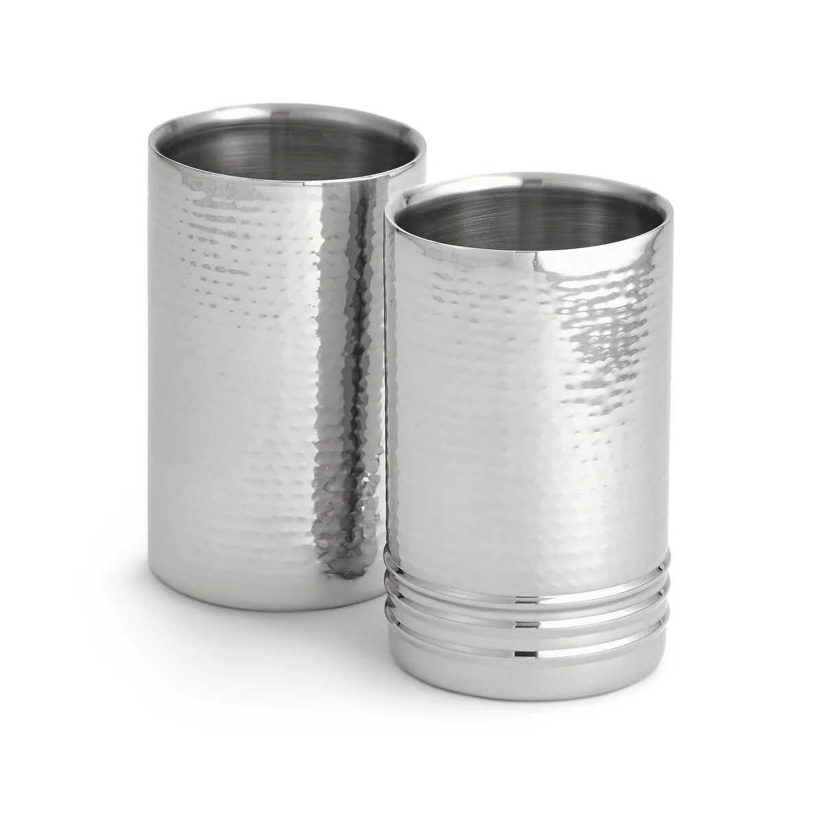 Artisan T800WCA 2-Pack Hammered Stainless Steel Wine Chiller Set
