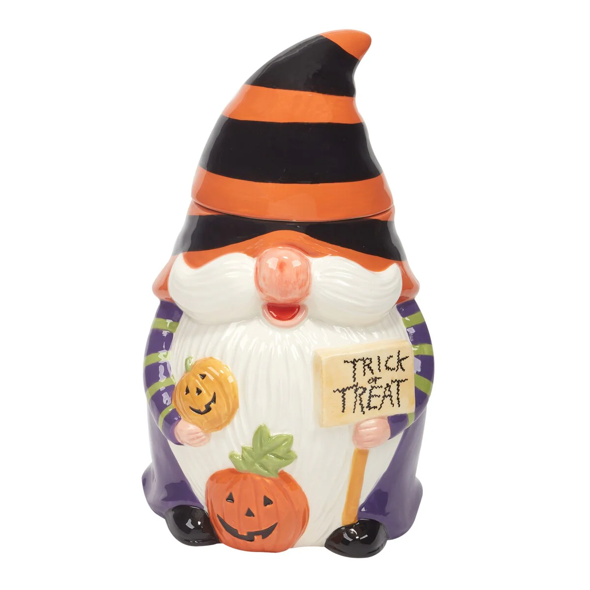 Certified International Halloween Gnomes 3-D Cookie Jar, 72 oz. - 72 Oz.