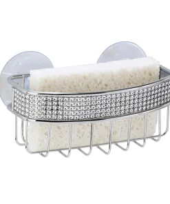 Kitchen Details Chrome Sponge Holder - 5.71" x 2.76" x 2.4"