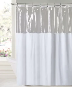 10 Gauge Vinyl Shower Curtain 72" x 72"