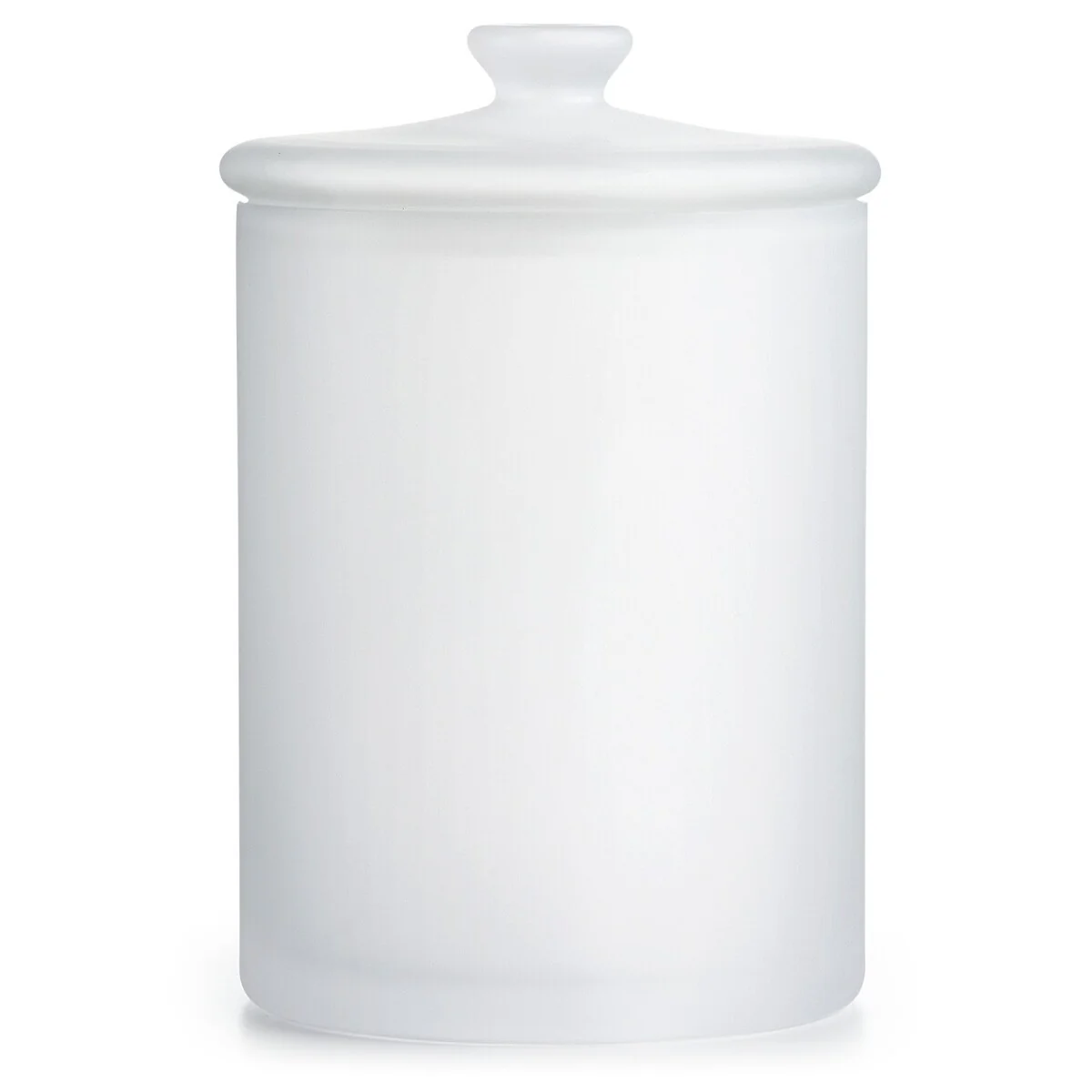 Hotel Collection Large Frosted Glass Jar - Clear - 6" x 9"