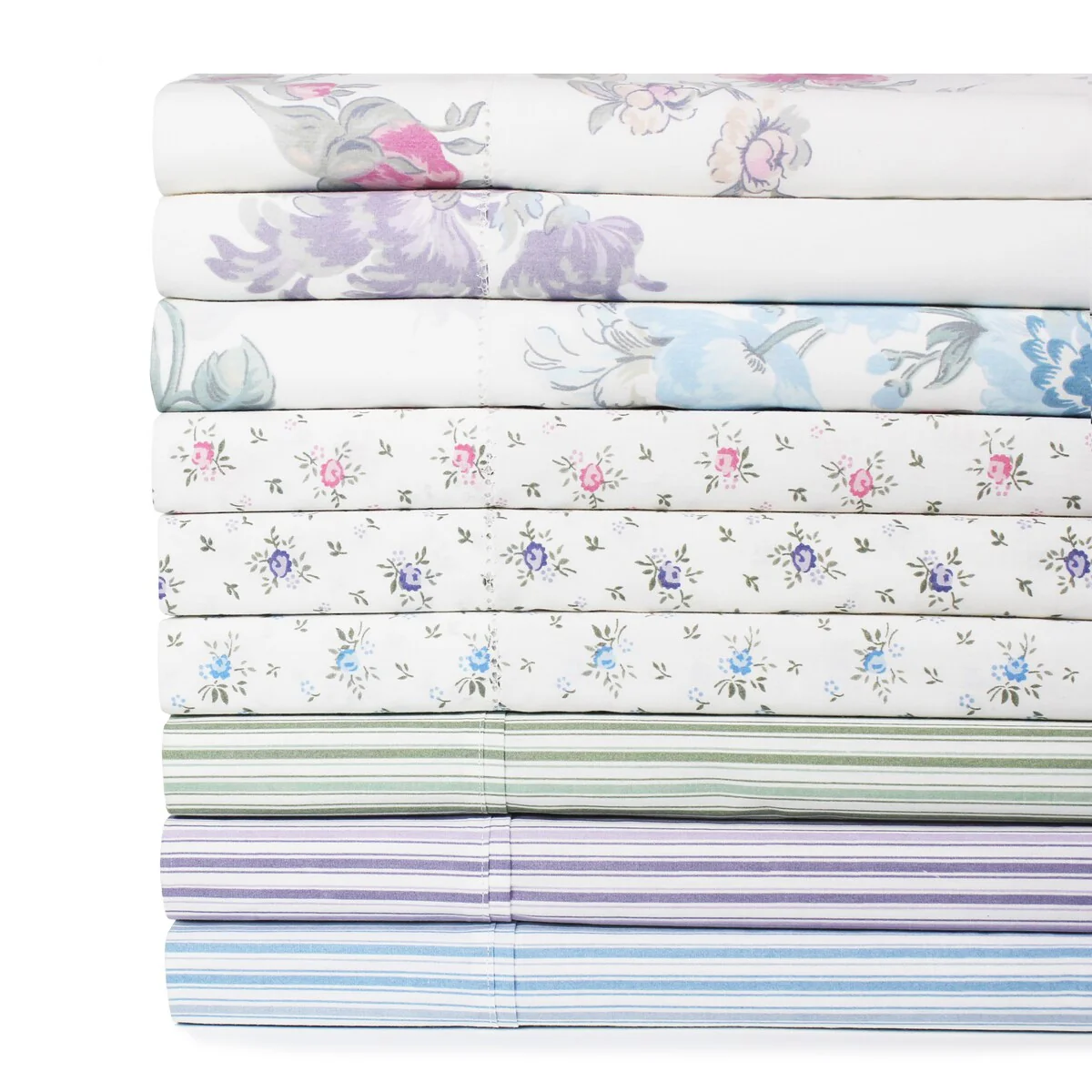 Bedford Lane Floral Collection Percale Cotton Sheet Set