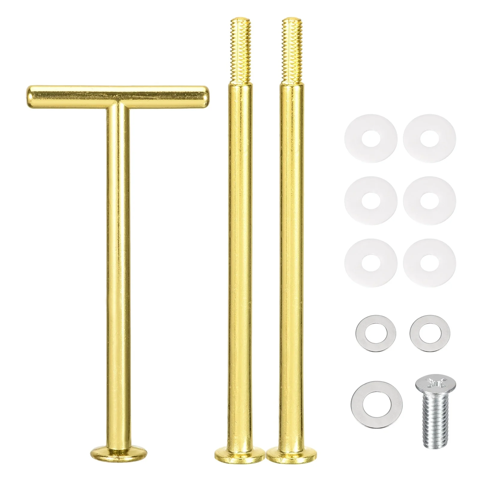 3 Set Cake Tray Stand Handle Plate Hardware Fitting, 3-Tiers T-Style