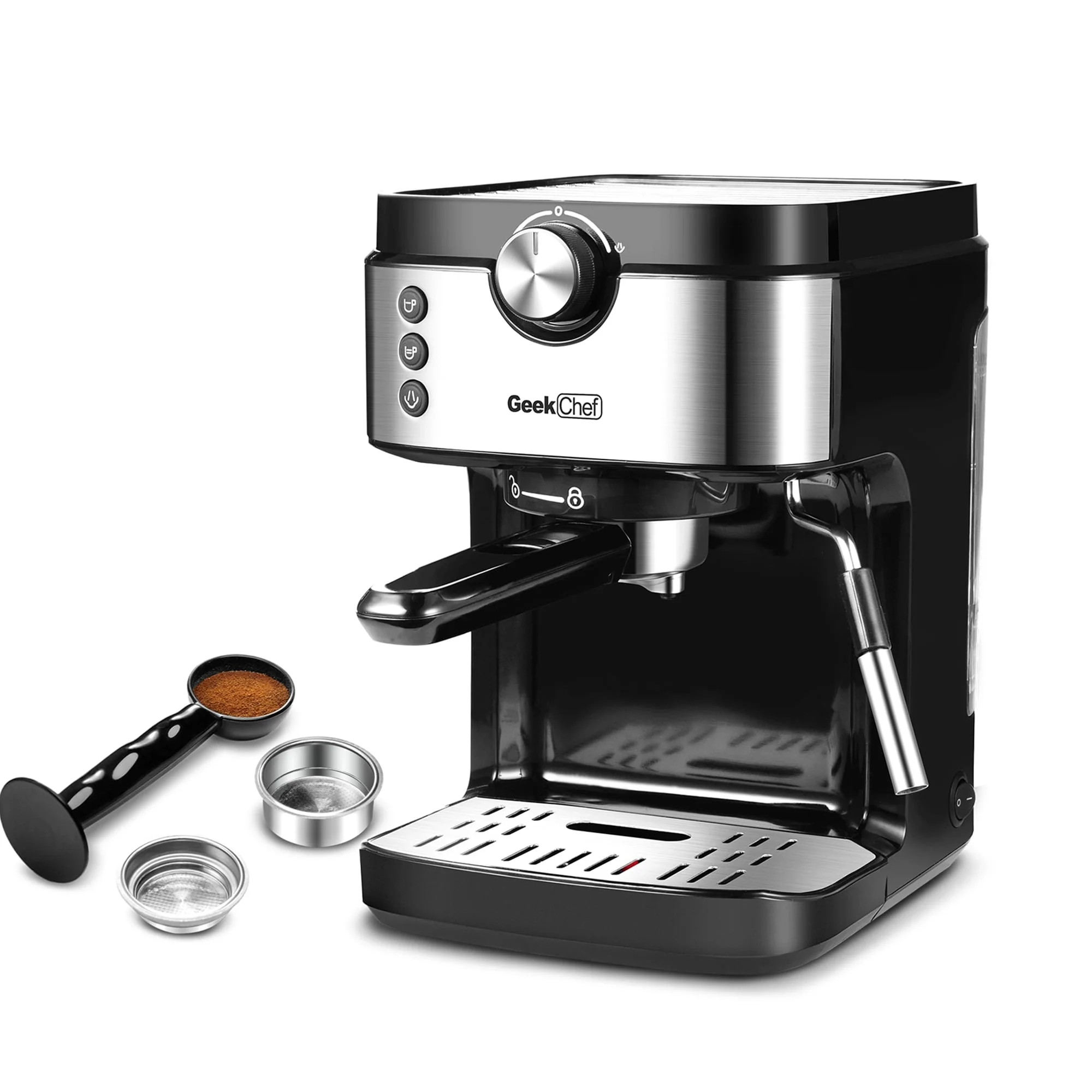 Espresso Machine 20 Bar Coffee Machine W/ Foaming Milk Frother Wand - 10.6 X 7.7 X 11.2 inchs(LXWXH)