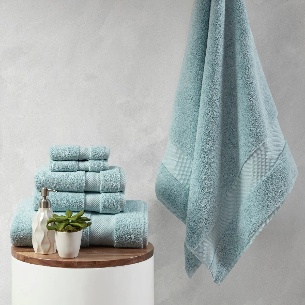 1000gsm One hundred percent Cotton 6 Piece Towel Set