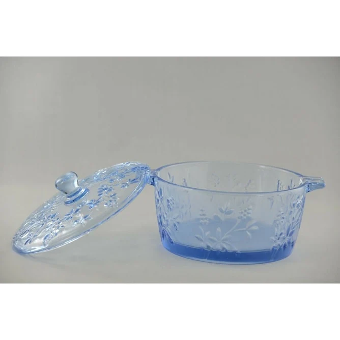 21 oz Lead-Free Glass Serving Dessert Bowl with Lid and Dishwasher Safe Great for Candy Salads and Desserts