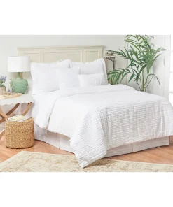 Eyelashes White 5 Piece Comforter Set