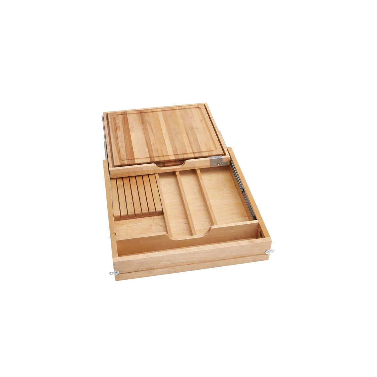 24 in Knife and Cutting Board Drawer Kit Soft Close - 21"W x 22.13"D x 4.38"H