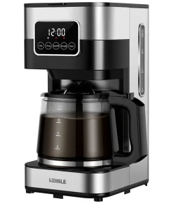10 Cup Programmable Coffee Maker 2.0, Drip Coffee Machine with Touch Screen, Glass Carafe,Warming Plate, Regular & Strong Brew