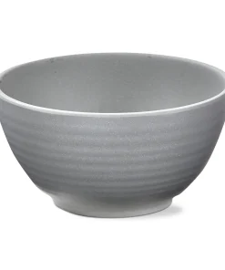 22 oz. 6 in. Light Gray Brooklyn Melamine Plastic Dinnerware Bowl Dishwasher Safe Indoor Outdoor