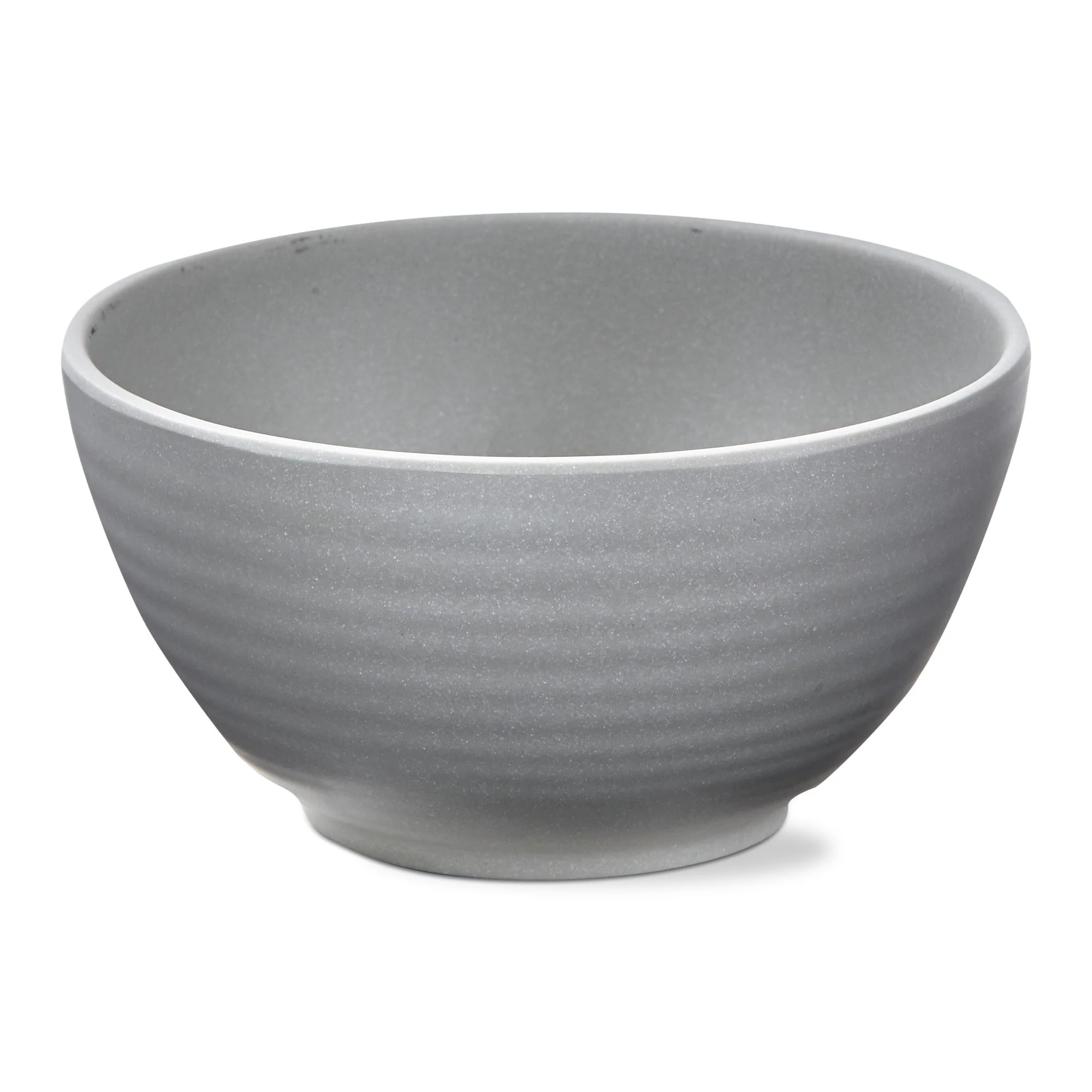 22 oz. 6 in. Light Gray Brooklyn Melamine Plastic Dinnerware Bowl Dishwasher Safe Indoor Outdoor