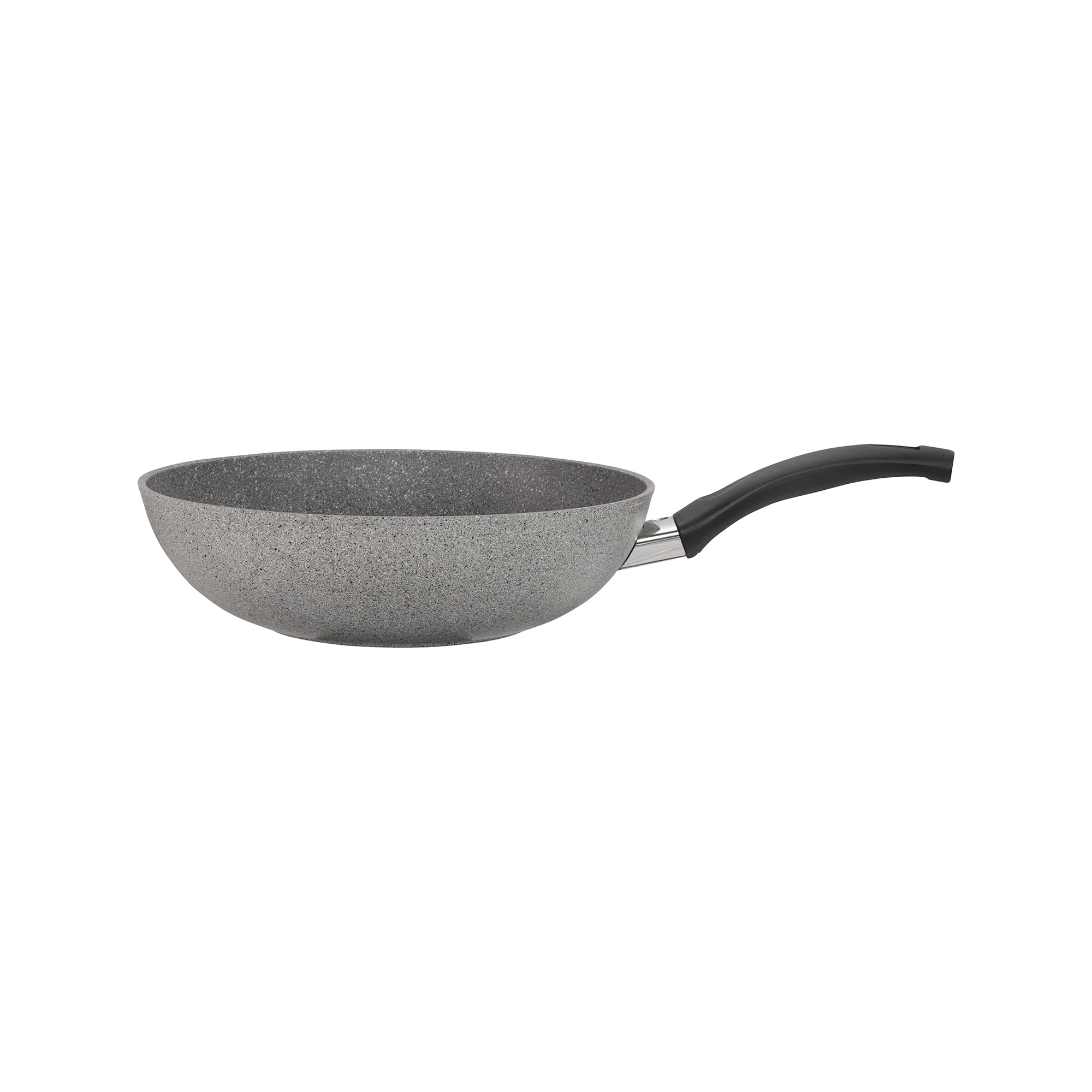 BALLARINI Parma by HENCKELS Forged Aluminum 11-inch Nonstick Stir Fry Pan with Lid, Made in Italy - Grey