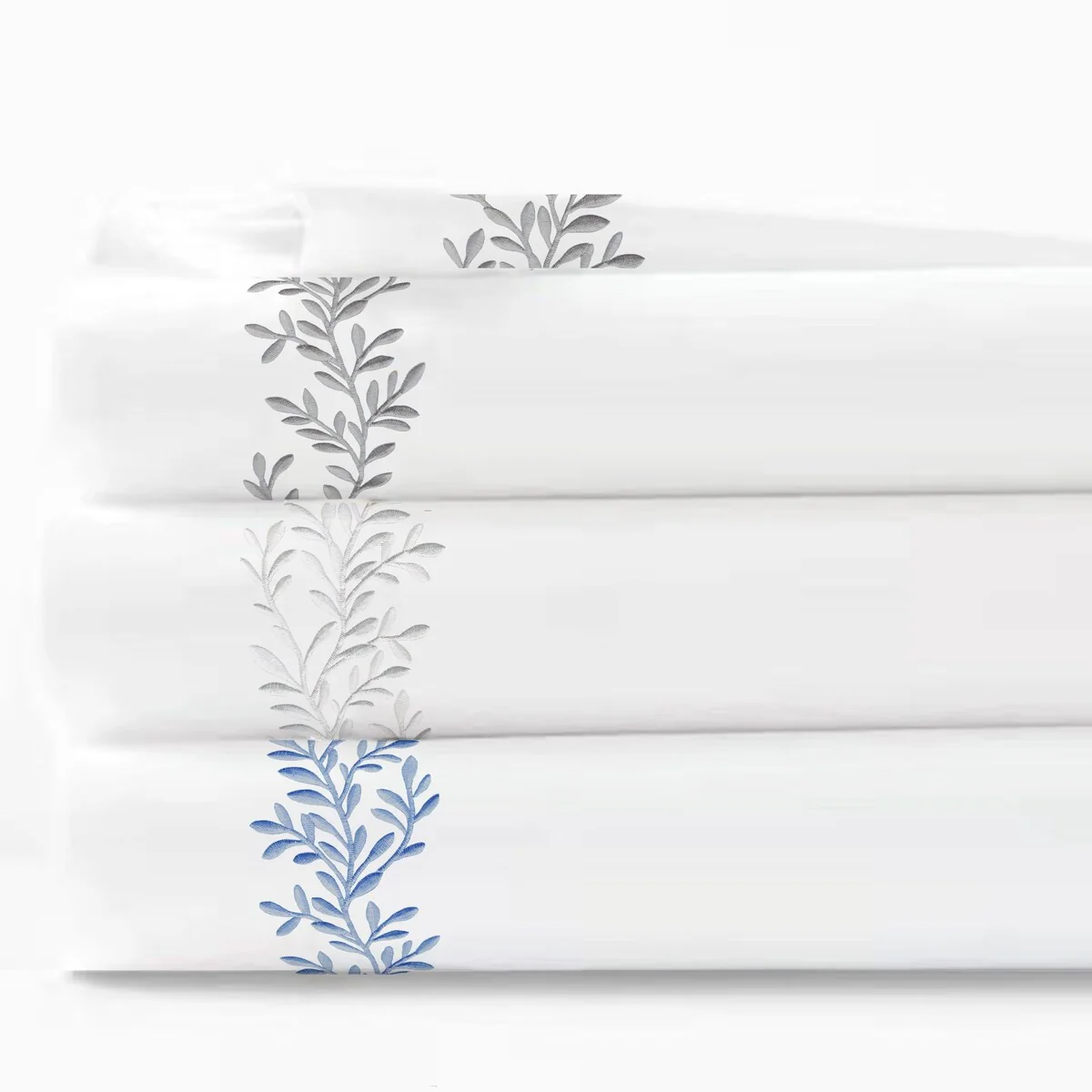 Home Sweet Home Collection 600TC Cotton Floral Vine Embroidery Sheet Set - 3 colors