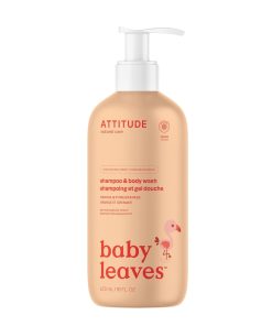 ATTITUDE 2-in-1 Shampoo and Body Wash for Baby, EWG Verified, Dermatologically Tested, Vegan, Good Night, 16 Fl Oz