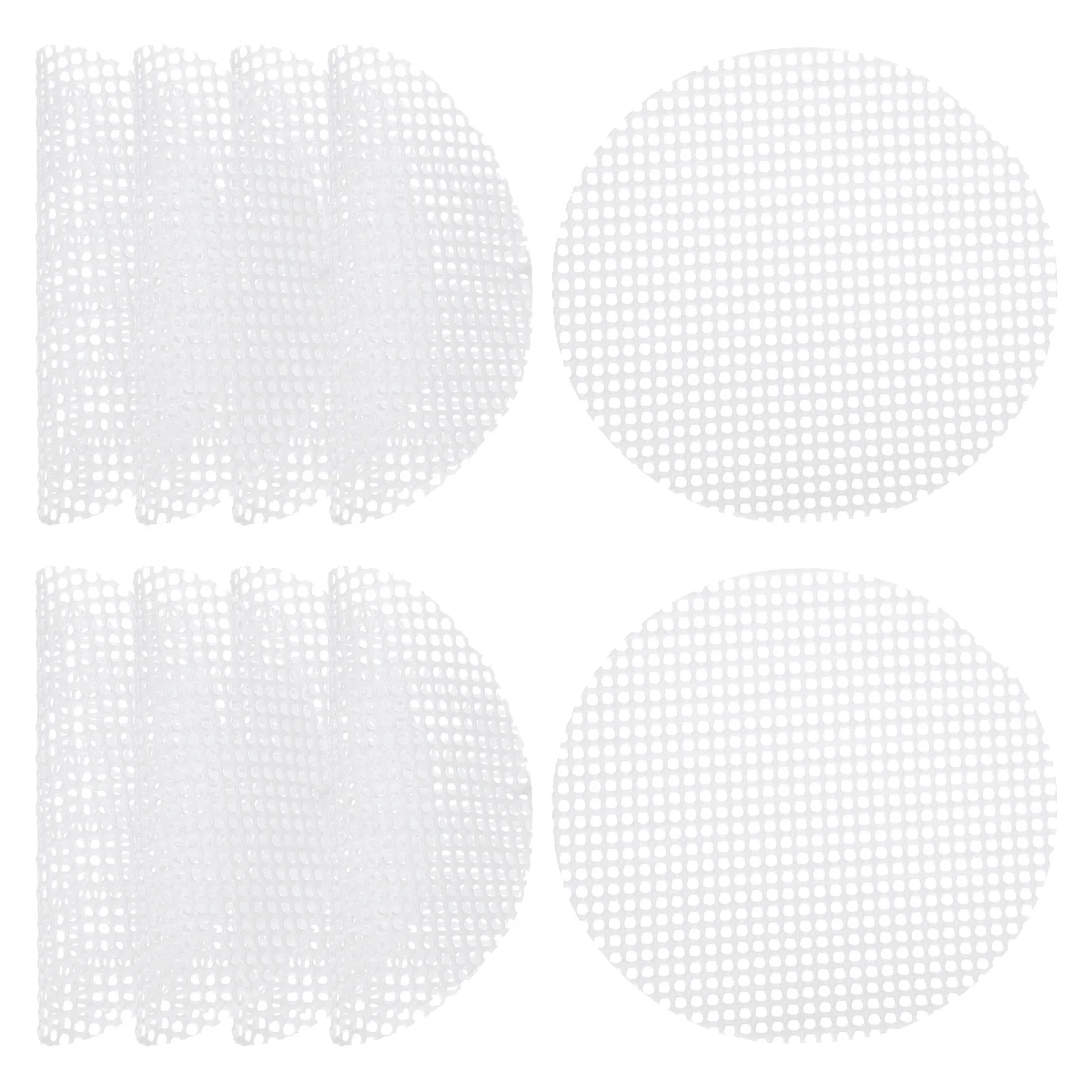 40 Pcs 2.6 Inch Reusable Round Non-Stick Steamer Liners Mesh Mat Pad, White - 2.6 inch