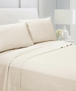 Egyptian Comfort 1800 Count 4 Piece Bed Sheet Set Twin Ivory