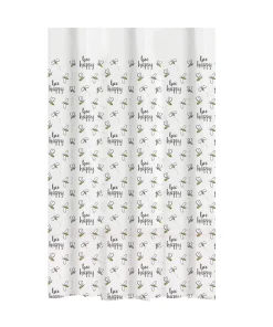 Bath Bliss Shower Curtain Bee Happy Design