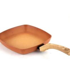 Hamilton Beach 11 Inch Forged Aluminum Terracotta Nonstick Coated Griddle Pan