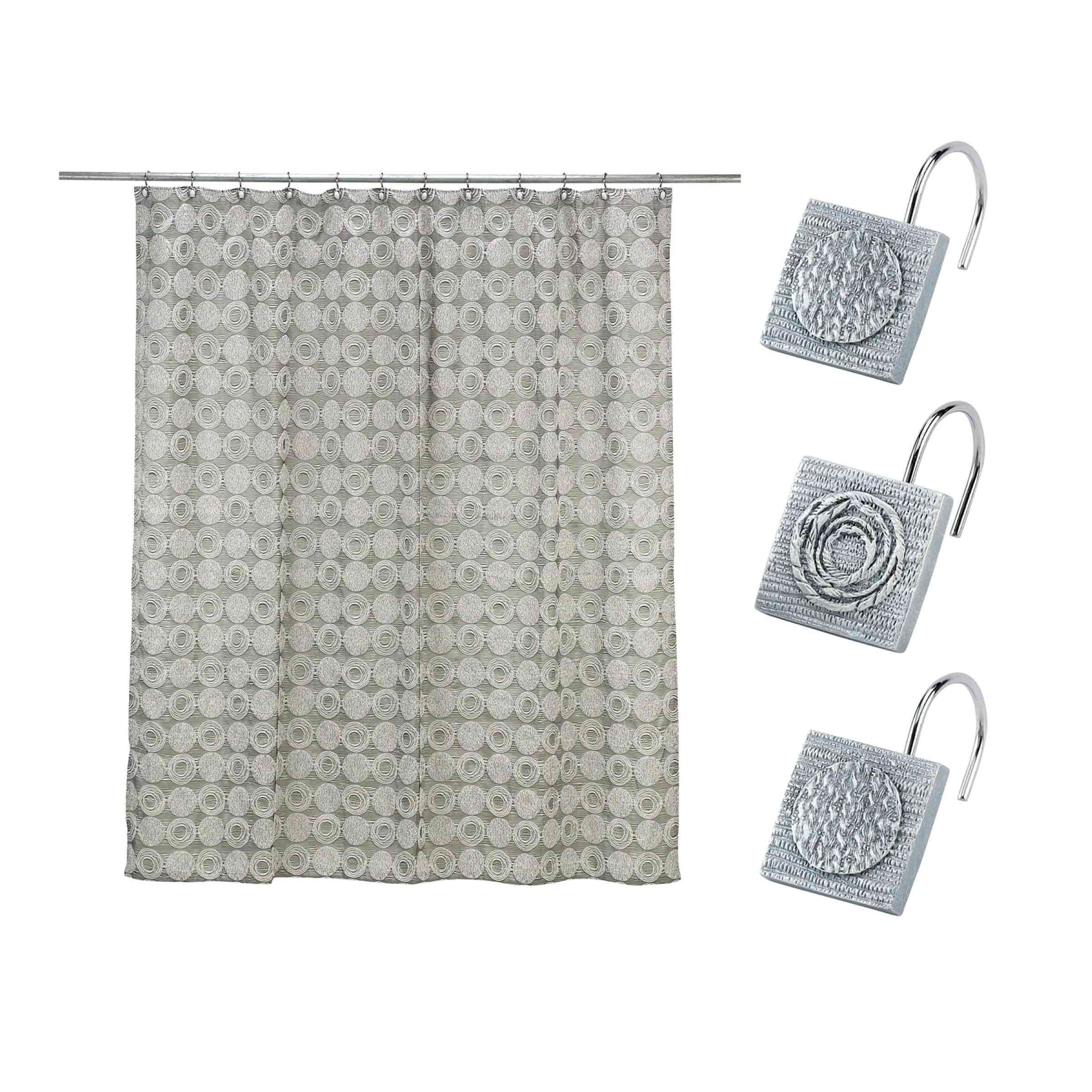 Avanti Linens Galaxy Shower Curtain & Hook Set