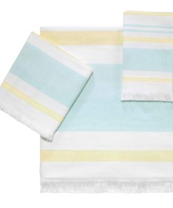 Izod Clubhouse Stripe 3-Piece Towel Set - Towel 3pc Set - B/H/FT