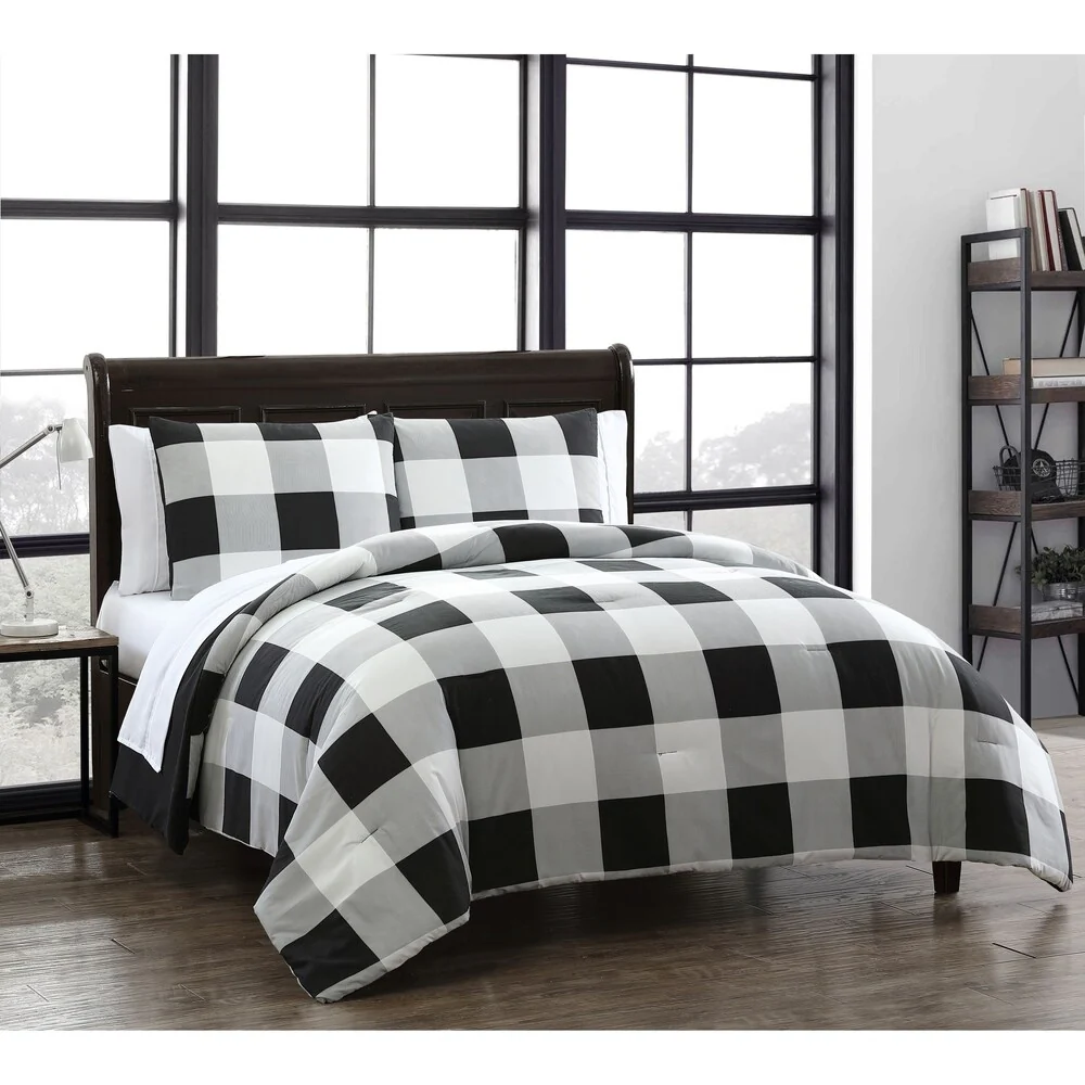 Carbon Loft Kebo Buffalo Plaid Reversible 7-piece Bed in a Bag