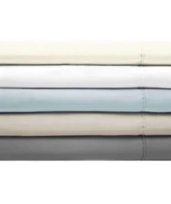 Authentic Hotel and Spa 100% Cotton 400 TC Solid Sateen Sheet Set