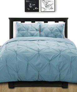 Cottonpure 100-percent Cotton Pintuck Duvet Cover Mini Set