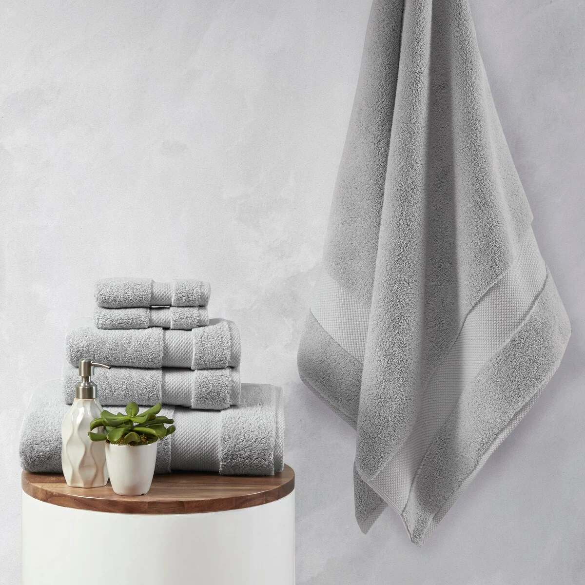 1000gsm One hundred percent Cotton 6 Piece Towel Set