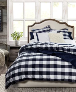3 PC Camille Duvet Set, Super King Navy